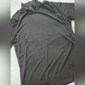 Eloquii Womens Black Mid Sleeve Tee